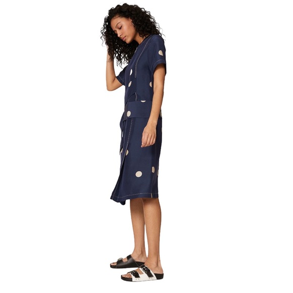 3.1 Phillip Lim Polka Dot Cross Strapped Dress, Sz 4 - Picture 2 of 13
